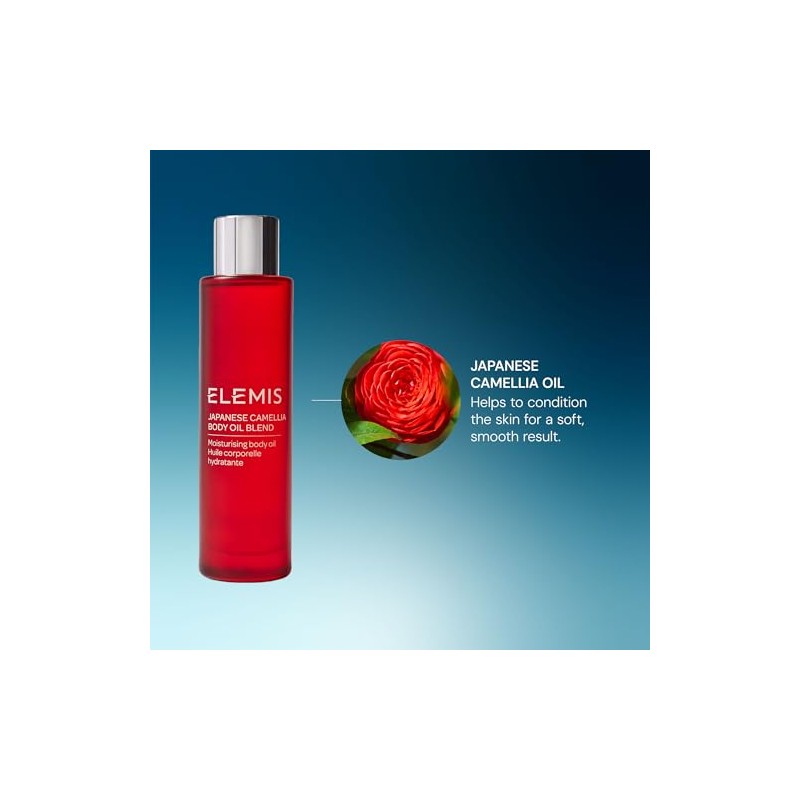 ELEMIS Japanese Camellia Body Oil Blend, Nourishing Body Oil, 3.3
