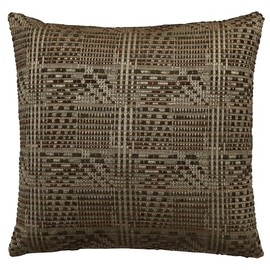 Riverbrook Home Zippered Pillow Cover, Elliot Teak - Brown, 22 x 22-Inch