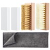 Enhon 5 Piece Suede and Nubuck Cleaning Kit with Brass