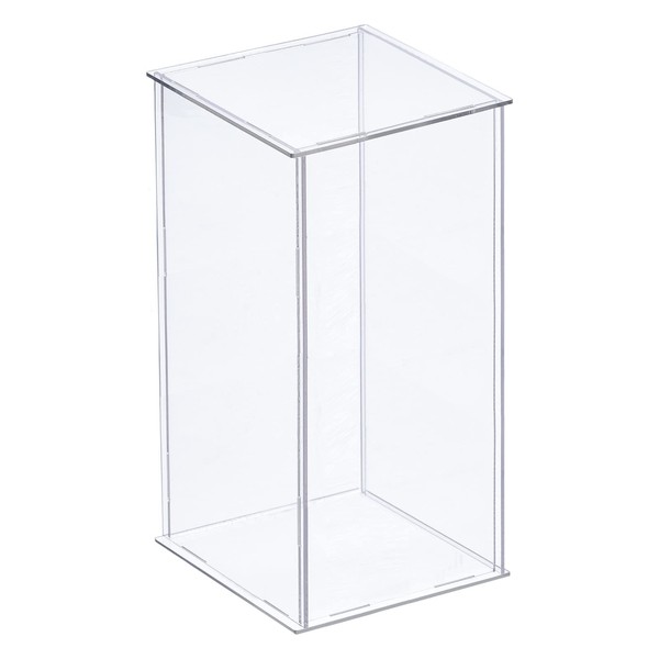 sourcing map Acrylic Display Case Plastic Box Clear Assemble Dustproof