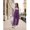YESNO Women Cotton Overalls Casual Loose Adjustable Straps Bib Pants