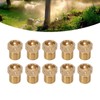 10PCS Misting Nozzle Brass Multiple Holes Anti Corrosion Fine Misting