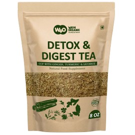 Detox and Digest CCF Tea with Ginger, Turmeric and Licorice Tea 8 Ounces (Pack of 2)