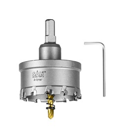 SALI 2-7/16" (62mm) TCT Hole Saw Kit Tungsten Carbide Tipped Hole Saw Drill Bit with Titanium-Plated Pilot Drill bit for Metal, Stainless Steel, Iron, Wood, Plastic