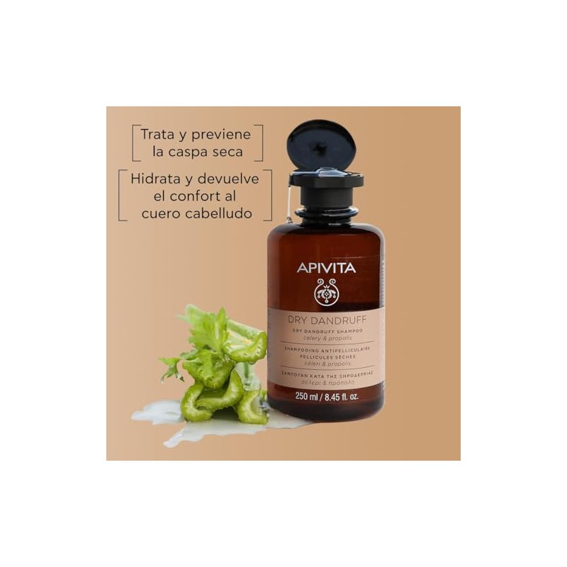 Apivita | Shampoo Contra las Caspas Secas 250ML