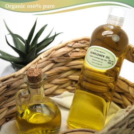 Dr Adorable - 16 oz - Sunflower Oil Unrefined - 100% Pure Natural Premium Organic Cold Pressed
