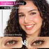 Natural Lashes Strips Wispy Eyelashes with Clear Band 2 Pairs