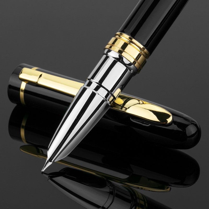 Mr. Pen - Pluma Estilográfica De Lujo, Punta Fina, Negro