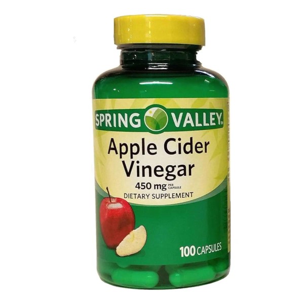 Vinagre Sidra De Manzana 450mg (100 Cpsulas) Spring Valley reduce