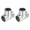 uxcell 4 Pcs Boat Handrail Fitting, 3-Way Pipe Connector Marine