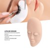 Lash Mannequin Face 3 Pairs Removable Eyelids Eyelash Extension Practice