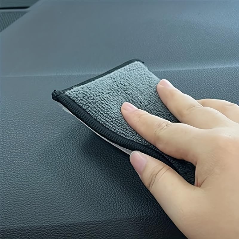 2Pcs Car Interior Scrubbing Sponges, 15×10x2.5CM Microfiber Auto Detailing Scrub