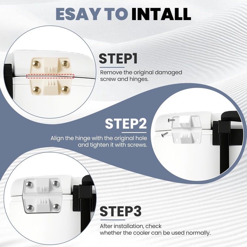 Cooler Plastic Hinges Replacement (6 Pack) Fit for Coleman Coolers