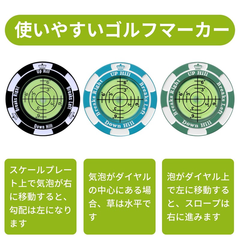 Pokumil Golf Marker, Magnet, Putting Guide, Golf Marker, Level, Marker,