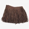 Yalulu 2 Meter Double Side Leather Suede Tassel Fringe Trims,