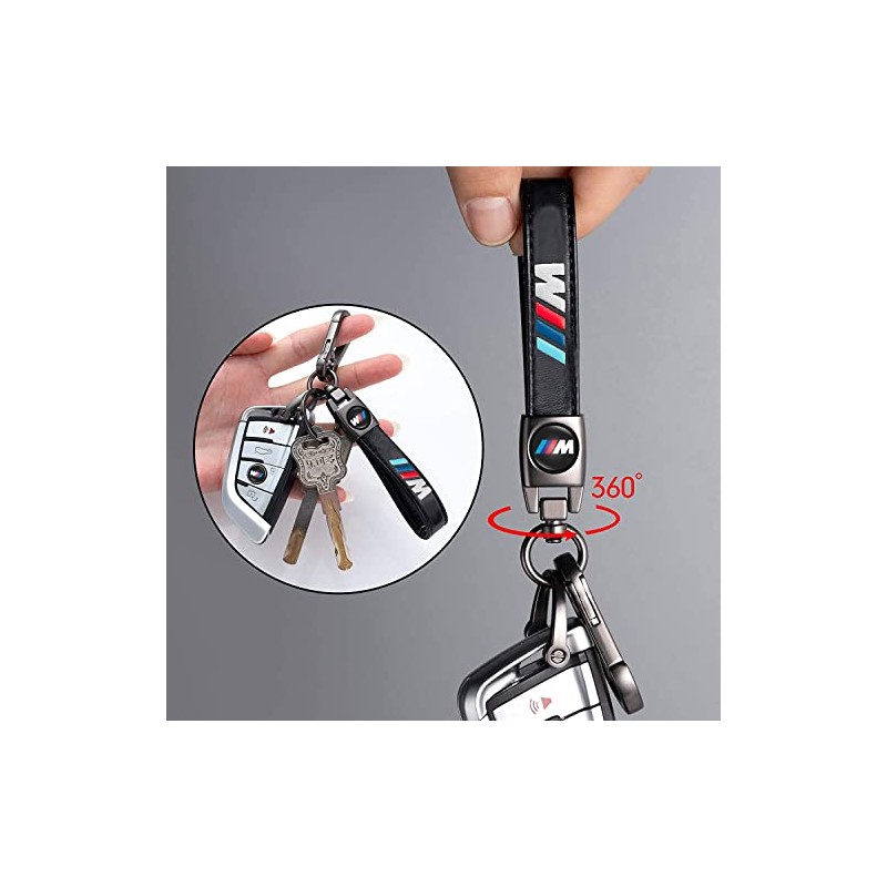GshionLyfe Tire Valve Caps Set with Metal Keychain
