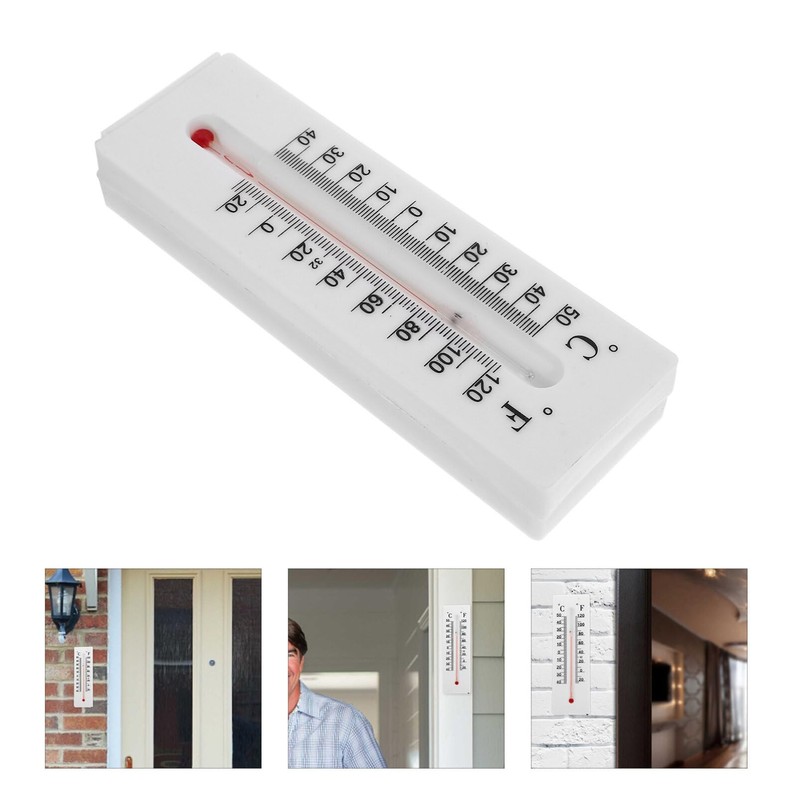 Operitacx Thermometer Key Hider Decorative Key Saving Box Weatherproof Plastic