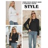AURUZA Long Sleeve Shirts for Women, Crew Neck Side Split