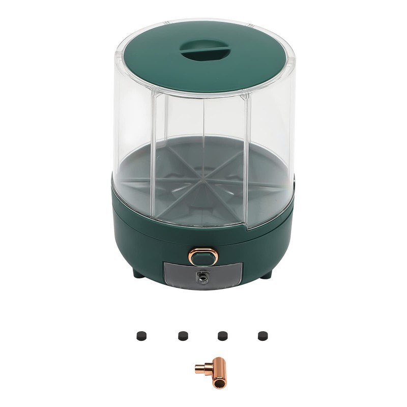 BANLICALI 6 Grid Rice Dispenser, 360° Rotating Dry Rice Dispenser