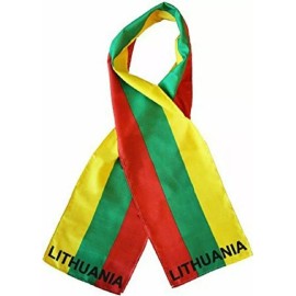 RFCO Lithuania Country Lightweight Flag Printed Knitted Style Scarf 8"x60"