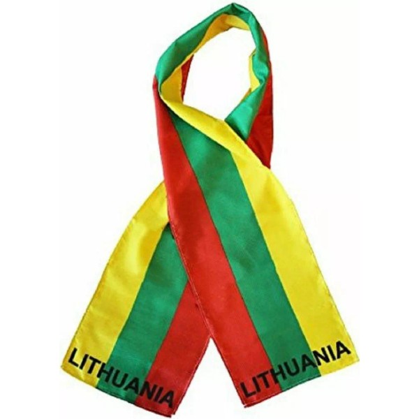RFCO Lithuania Country Lightweight Flag Printed Knitted Style Scarf 8"x60"