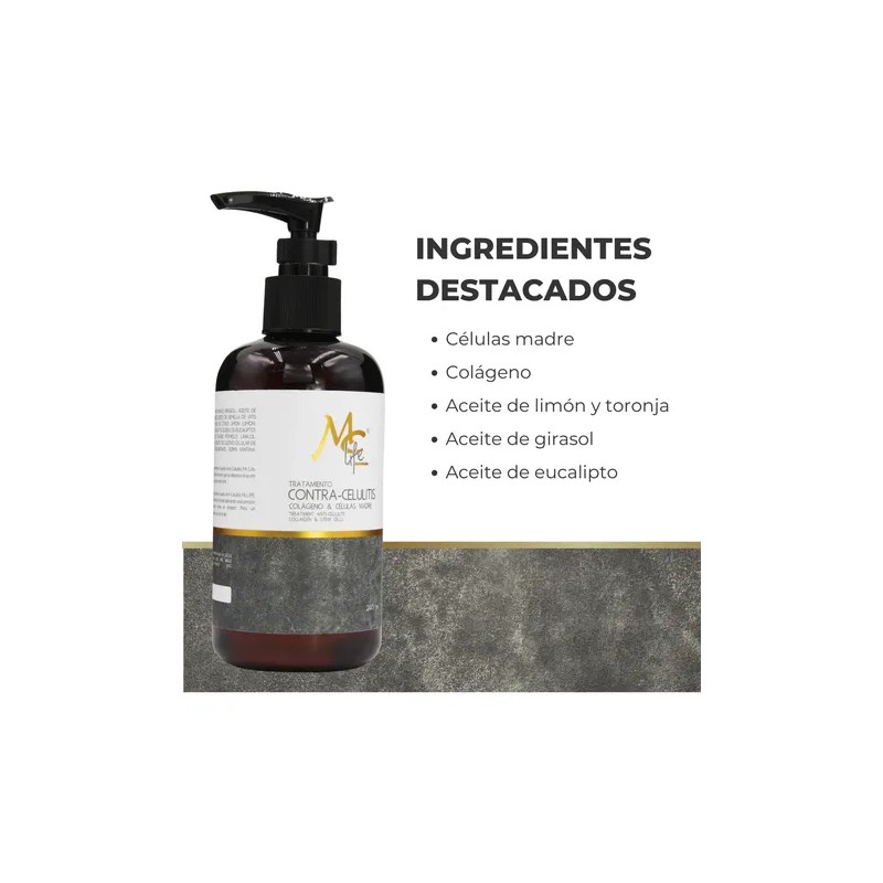 Aceite Para Masaje Anticelulitis Colágeno Tonifica, Mc Life