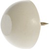 Hillman 57183 3/4-Inch Rubber Tack Bumper White, 10-Pack