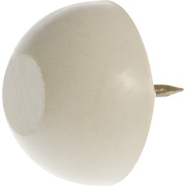 The Hillman Group 57183 3/4-Inch Rubber Tack Bumper White, 10-Pack