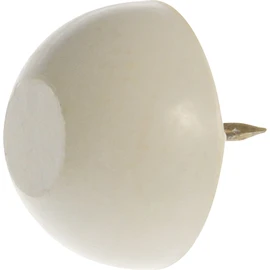 Hillman 57183 3/4-Inch Rubber Tack Bumper White, 10-Pack