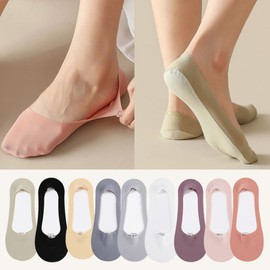 Lucky box 10 pairs of fake magic socks women's overshoes in random colors that won't come off / 럭키박스 안벗겨지는 페이크 매직 삭스 여자 덧신 랜덤 색상 10켤레