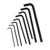 BONDHUS Hexagonal L-Wrench Anti-Fiddling Long Set, Black Dyed, 8 Piece