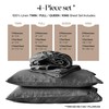 Simple&Opulence 100% Washed Linen Sheet Set-Twin Size-Natural France Flax Bed
