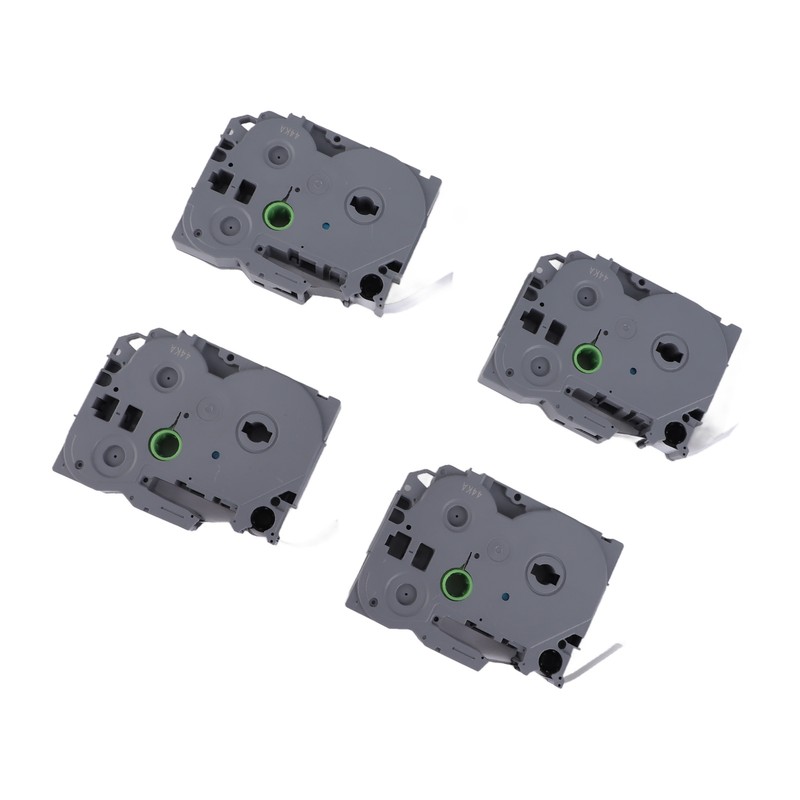 Label Maker Tape 12mm Width 8M Length Black On White