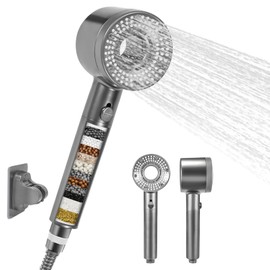 Filter Shower Head with Handheld， Built-in Filter and Multiple Spray Modes. Split Structure, Detachable Shower Head, Suitable for Washing the Bathroom and Cleaning the Bathtub.1