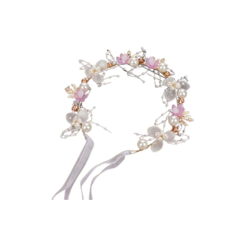 Flower Headband for Wedding Girl Headpiece Crystal Floral Hair Accessories