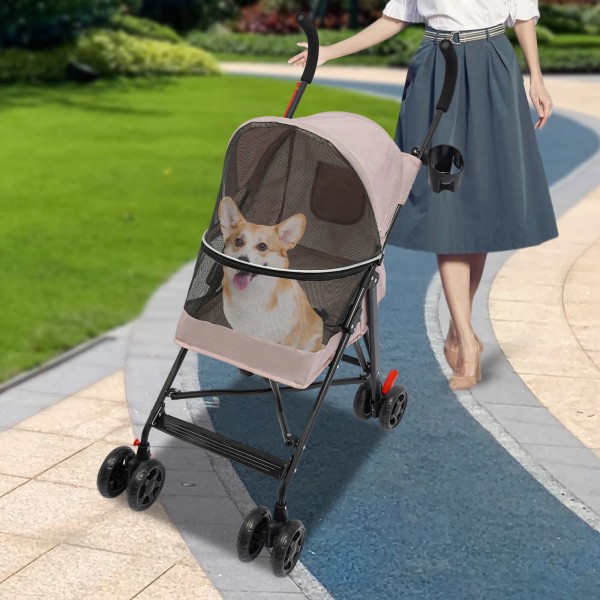 Unbranded Foldable Lightweight Durable Pet Stroller For Small To Medium