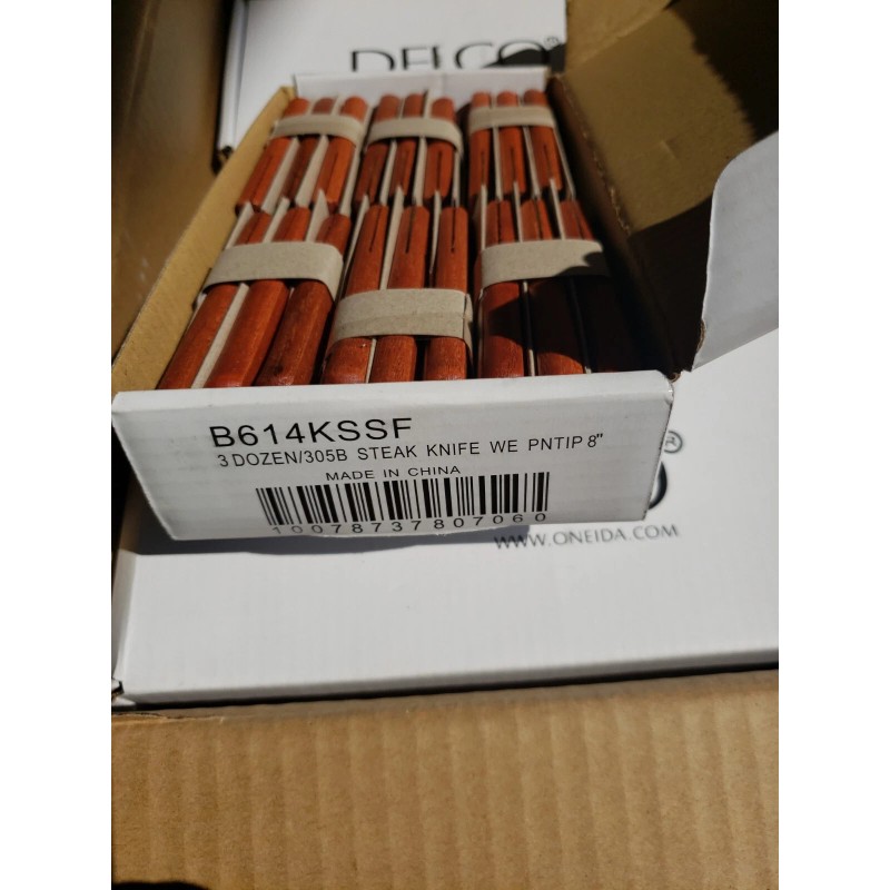 Delco B614KSSF 305b Steak Knife 3 Dozen. Oneida