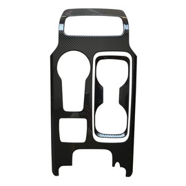 ruihe Carbon Fiber Pattern Car Gear Shift Knob Console Panel Trims Cup Holder Frame Cover Compatible with Fit for Ford Fusion 2017 2018 2019 2020