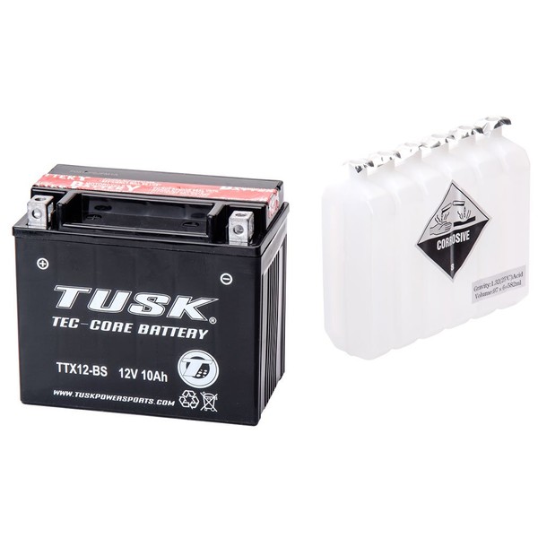 TUSK Tec-Core Battery with Acid TTX12BS Maintenance-Free for Suzuki V-Strom