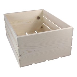 Wooden crate, 20x15.25x9.25 Inches Outside Dimenions