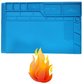 WWZMDiB Heat Resistant 932°F Silicone Magnetic Soldering Work Mat（S-180【21.6 x 13.8” / 55 x 35cm】）