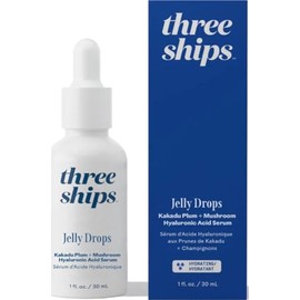 Three Ships - Jelly Drops Kakadu Plum + Sérum HA de champiñones (1 fl oz | 1.0 fl oz) | Hydrate, Replenish, Plump | Hyaluronic Acid Moisturizes + Smoo