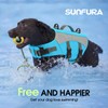 SUNFURA Dog Life Jacket, Reflective Dog Life Vest for Swimming
