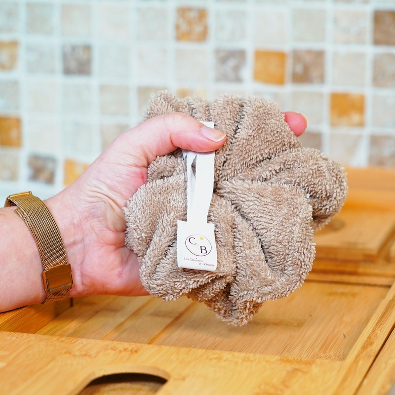 Lot de 2 éponges corporelles fleur de douche éponge de