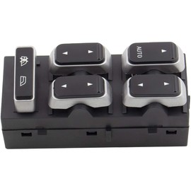 WEDOAUTO Fornt Left Driver Side Master Power Window Switch Fit for Lincoln Town Car 2003-2009 Replace# 5W1Z-14529-BA, 5W1Z14529BA, 901-326, 3W1Z14529BA, 4W1Z14529AAA