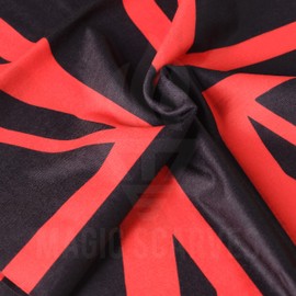 UK Black Union Jack Neck Tube Warmer Scarf Snood Bandana Seamless MOD Scooter Biker Gaiter