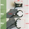 EESC2Y 40-PCs Orchid Clips for Plants Support - Dark Green,