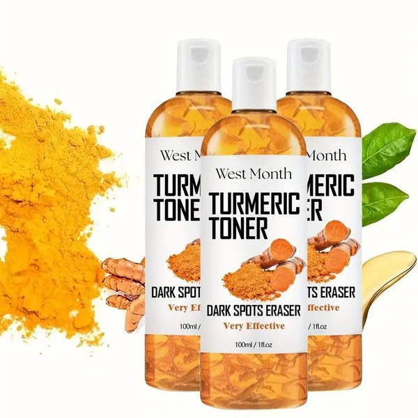 West&Month Turmeric Brightening Toner with Collagen and Mint Leaf Extract,