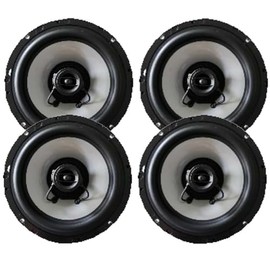 2 Pair Hertz Coaxial 2 Way 6.5 inch 100 Watts Speakers 6.5" UV Resistant Marine