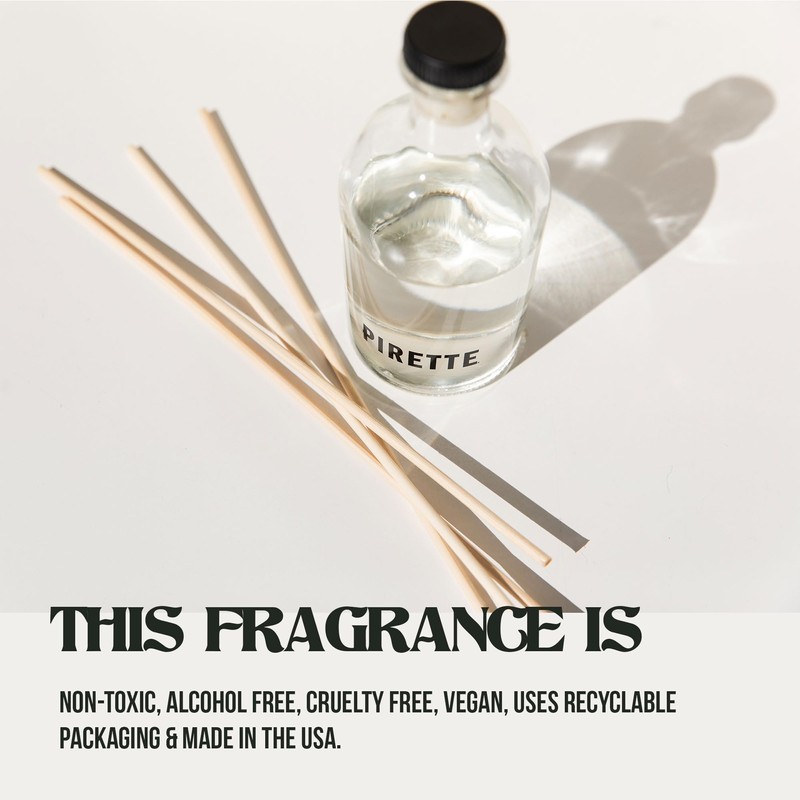 PIRETTE Reed Diffuser, Beach Inspired Fragrance for Home, Notes of